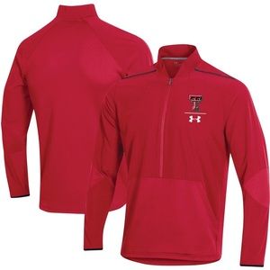 Men's Under Armour Red Texas Tech Red Raiders 2019 Sideline Evo Half-Zip Jacket